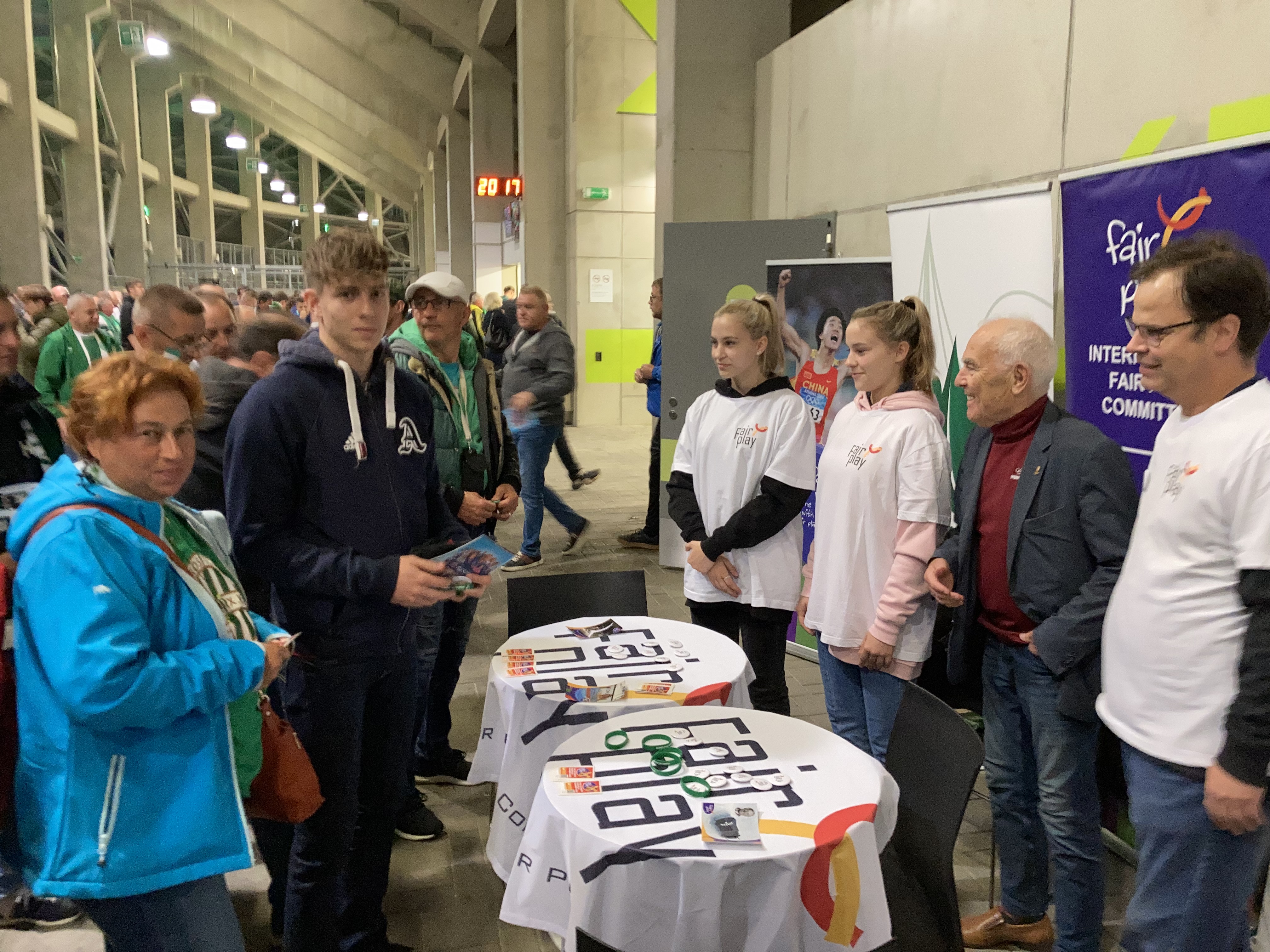Fair Play stand at the UEFA Europa League