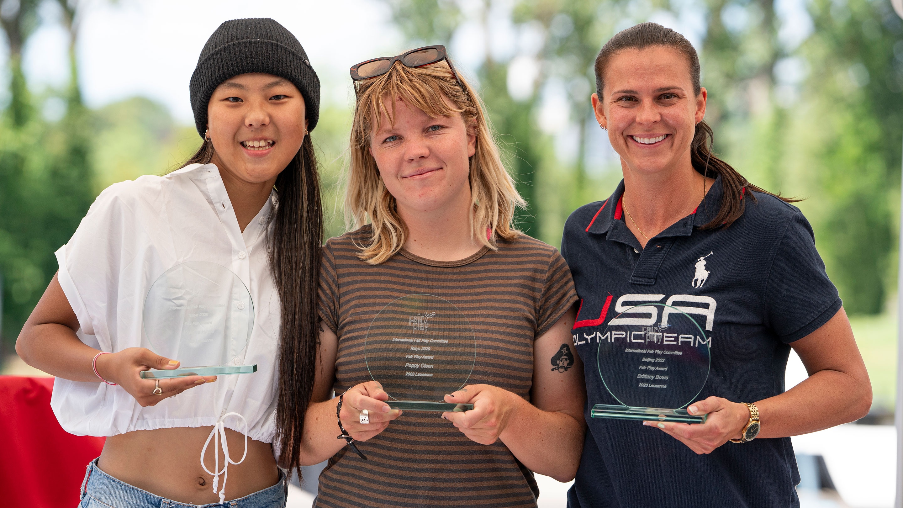 Olympians receive Fair Play awards, IOC donates skate ramp on Olympic Day