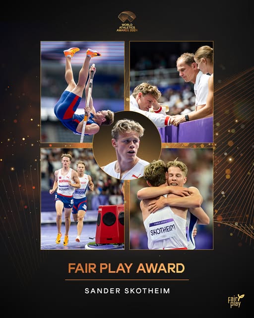 World Athletics - Skotheim wins International Fair Play Award